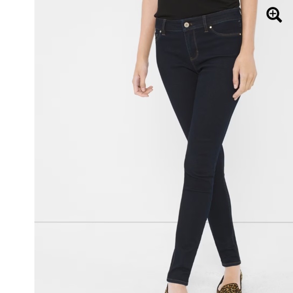 White House Black Market Denim - WHBM The Jeggings Dark Wash Mid Rise Jeans sz 2